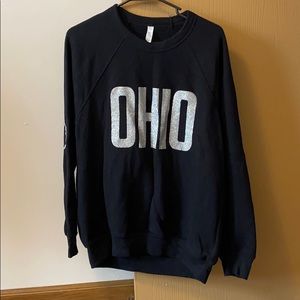 Black glittery OHIO sweatshirt